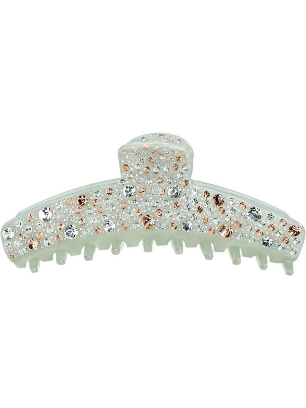 Monet Inspired Green Acetate Hair Claw Clip for Women - Stylish & Durable